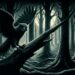 The Strix, with its eerie and mystical appearance, is perched on a broken column among moonlit Roman ruins. The full moon illuminates the decrepit structures and overgrown vegetation, casting long shadows and highlighting the Strix's ominous presence amidst the ruins, evoking its association with haunting tales and supernatural occurrences.