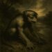 A mystical Kappa lurking by a riverbank
